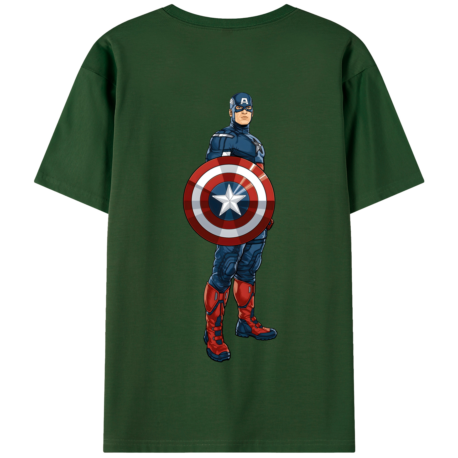（画像用） アベンジャーズ The Avengers 綿100％半袖Tシャツ（背面プリント）